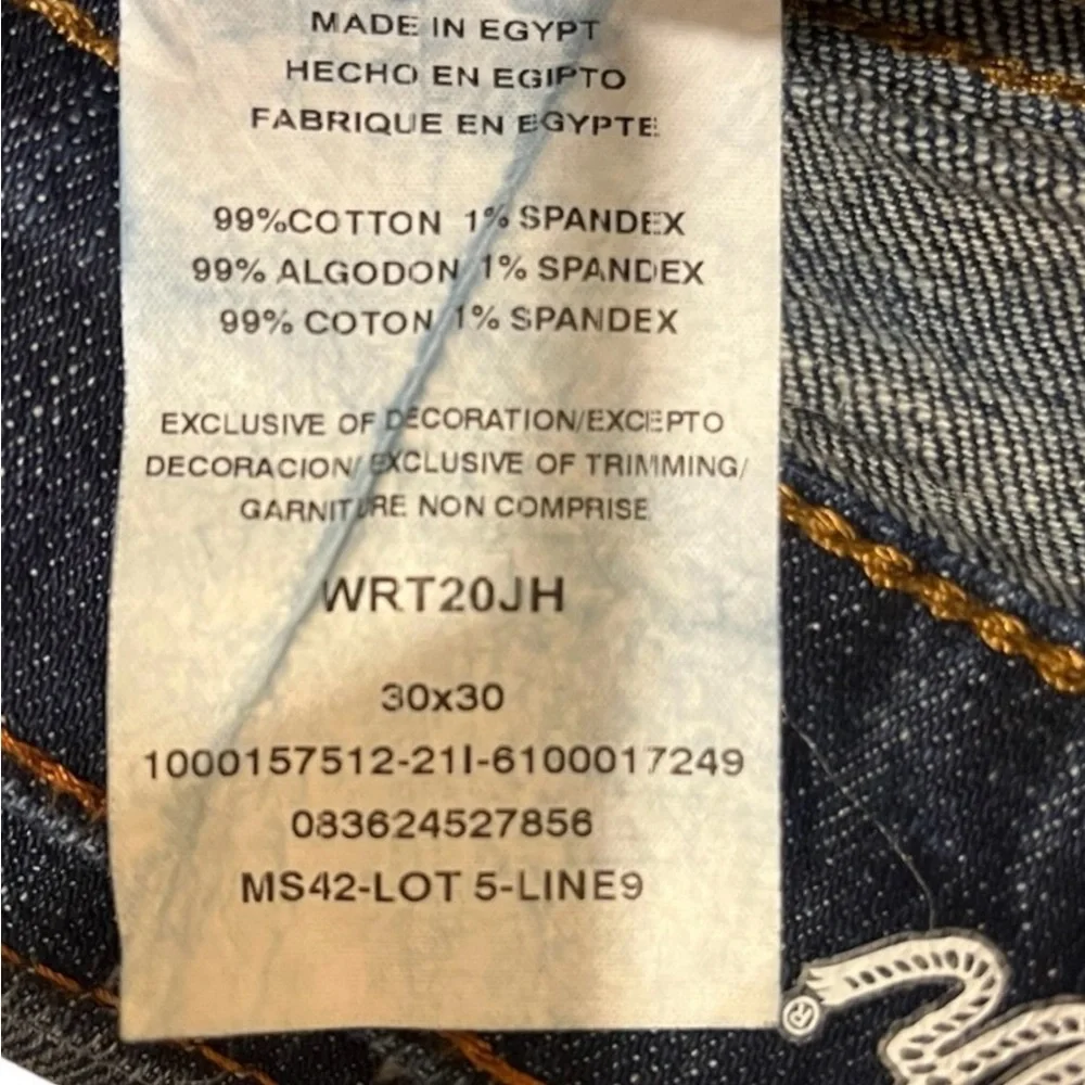 Retro Wrangler Blue Denim Jeans with Worn-In Look - Picture 3 of 3